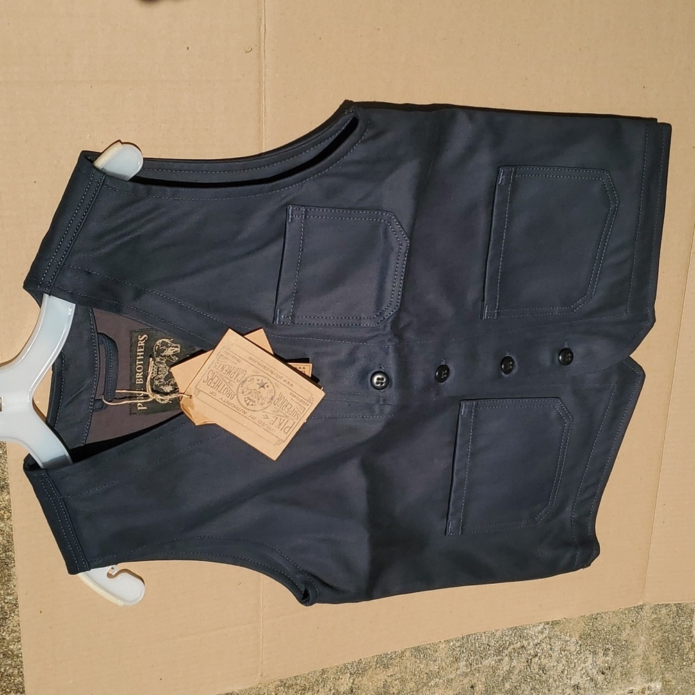 Men's Navy Vest by Pike Brothers